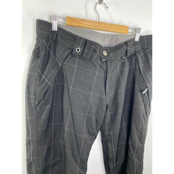 Betty Rides Black Checkered Athletic Snow Winter Pants Women's Size Large L - Picture 6 of 11